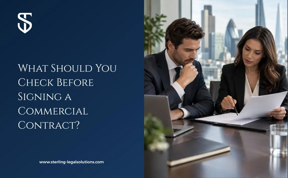 What Should You Check Before Signing a Commercial Contract?